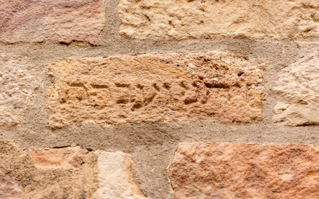 Jewish gravestones used as building materials Barcelona